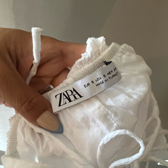 Zara White Strappy Open Back Maxi Dress - Picture 6 of 6